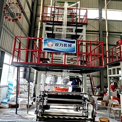 三层共挤上旋转高压吹膜机 三层共挤上旋转高压吹膜机